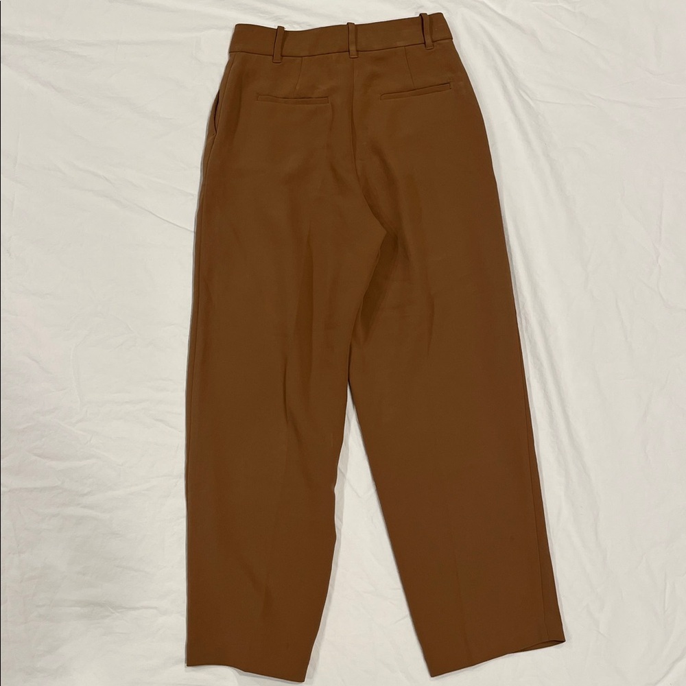 Aritzia Wilfred Carrot Pant Camel Brown Pants size 4 - Picture 2 of 13
